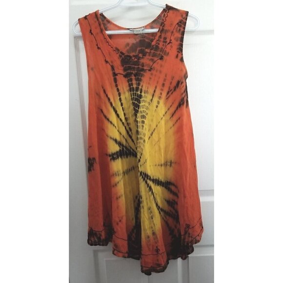 Krill Apparel Beach cover up dress...tye dye...free size - Picture 1 of 7